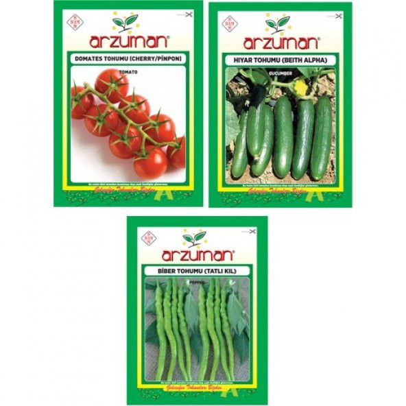 Arzuman Cherry Domates Beith Alpha Tatlı Kıl Biber Tohumu