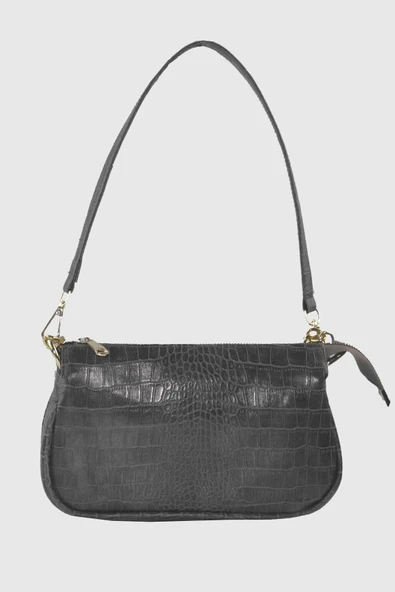 Bagorama HANSEN Kadın Zincirli Suni Deri Kol ve Omuz Çantası - 6