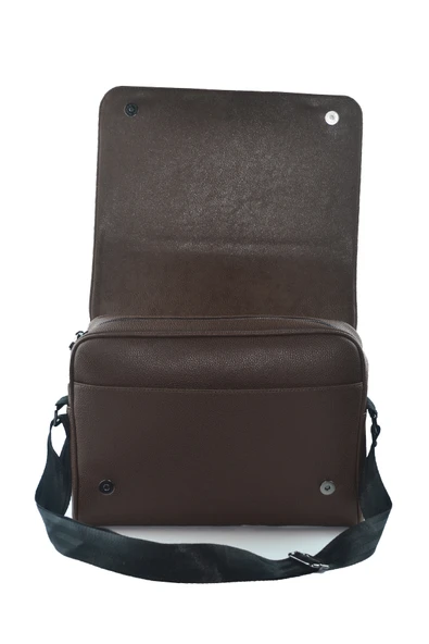 Bagorama BOND Unisex Suni Deri 14 Postacı ve Evrak Çantası - 5