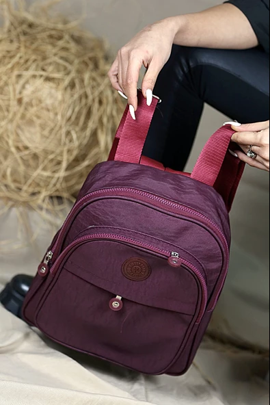 Bagorama FINE Kadın Krinkıl Kumaş Sırt Çantası - 3