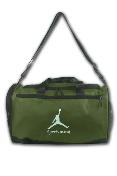 Bagorama CENTER Unisex Kumaş 46 Cm Seyahat Spor Fitness Omuz Çantası - 9