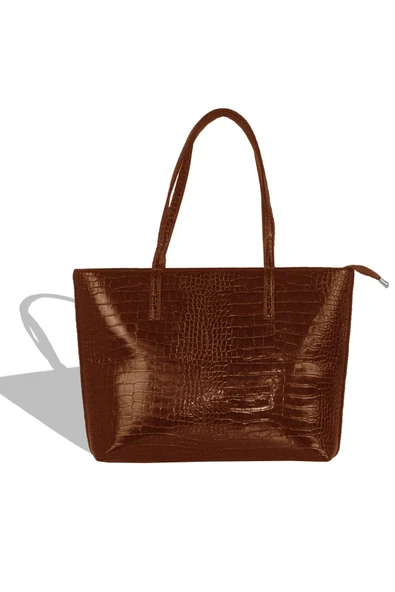 Bagorama CHAN Kadın Suni Deri Geniş Omuz Çantası - 5