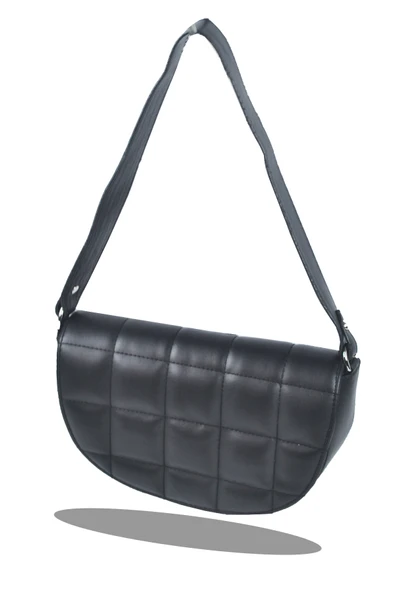 Bagorama BAGU Kadın Suni Deri Kapitone Baget Omuz Çantası - 5