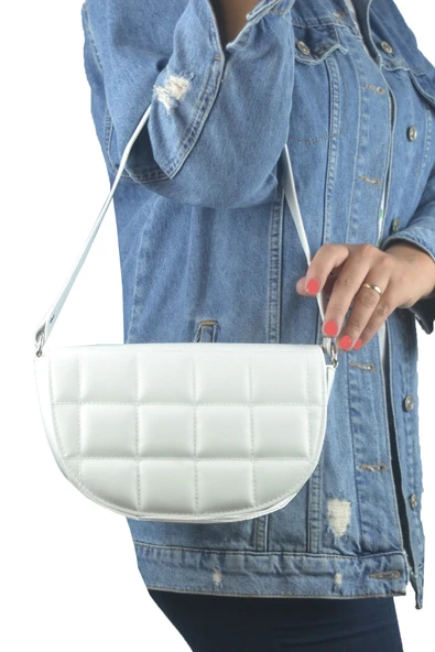 Bagorama BAGU Kadın Suni Deri Kapitone Baget Omuz Çantası - 2