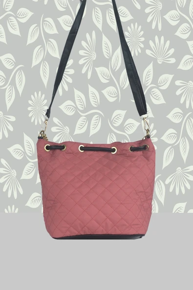 Bagorama CAPON Kadın Kapitone Kumaş Boğmalı Askılı Omuz Çantası - 8