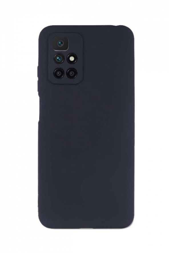 Xiaomi Redmi 10 Siyah Kamera Korumalı Silikon Rubber Kılıf Arka Kapak