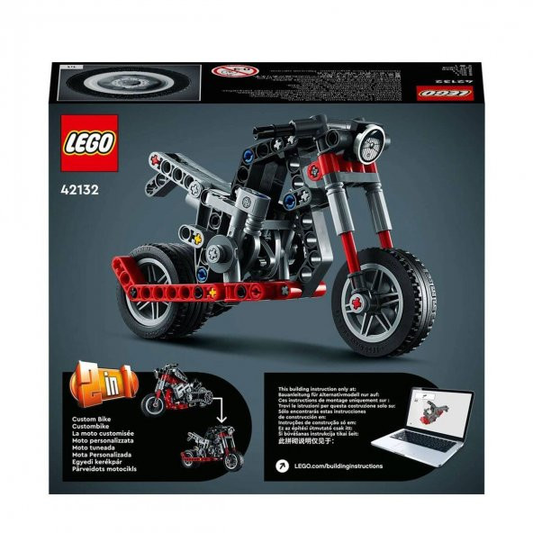 42132 Lego Technic - Motosiklet, 163 parça +7 yaş - 3