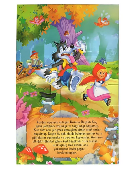 2 Yaş Mini Hareketli Kitaplar - Kırmızı Başlıklı Kız Çiçek Yayınları - Resim 2