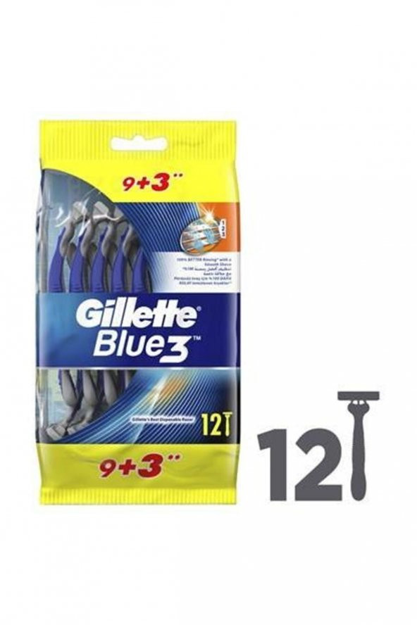 Gillette Blue 3 Bıçak 12li Paket