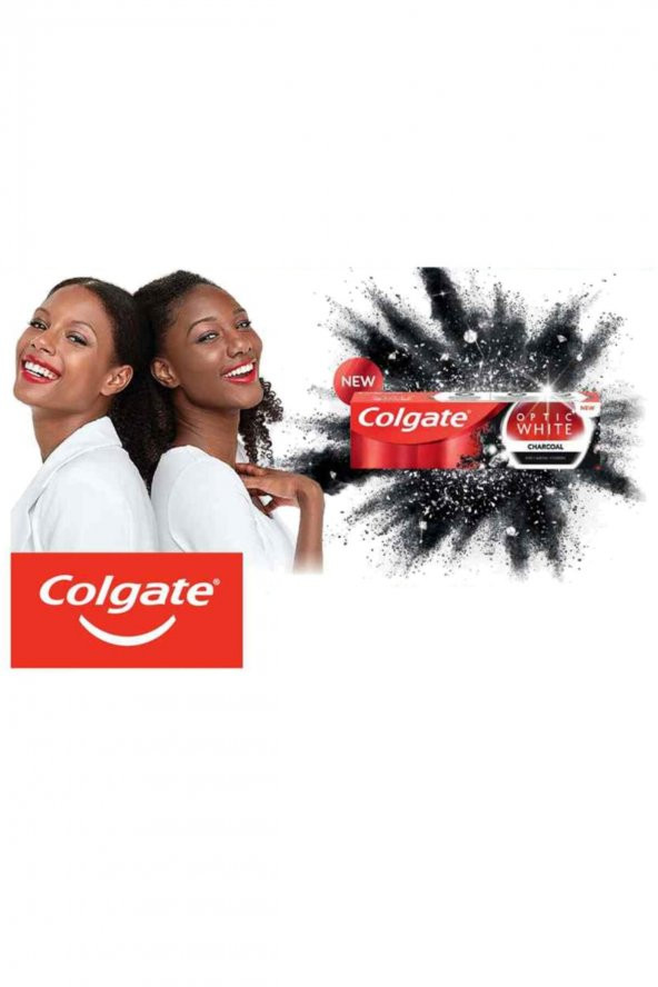 Colgate Optic White Charcoal Aktif Kömür Diş Macunu 50 Ml X 3 Adet - 2