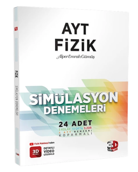 3D Yayınları AYT Matematik+AYT Fizik Deneme Tamamı Video Çözümlü - 2
