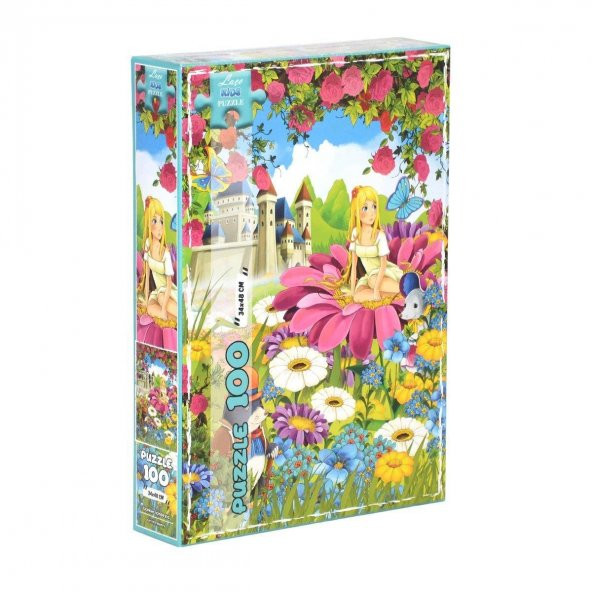 Utku oyuncak LC7342 çiçekler içde ki kız 100 parça puzzle
