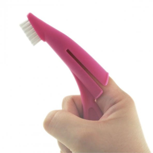 River World Kedi ve Köpek Parmak Geçmeli Diş Bakım Fırçası Evcil Hayvan Diş Tartar Plak Temizleme - 3