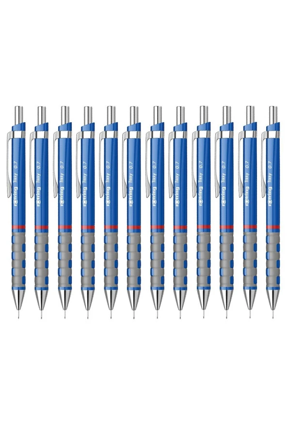 Rotring Tikky 0.7 Versatil Kalem Mavi 0.7 Uçlu Kalem (12 Li Paket)