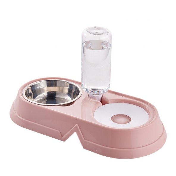 Mikopet Kedi Köpek Mama Su Kabı-Pembe - 1