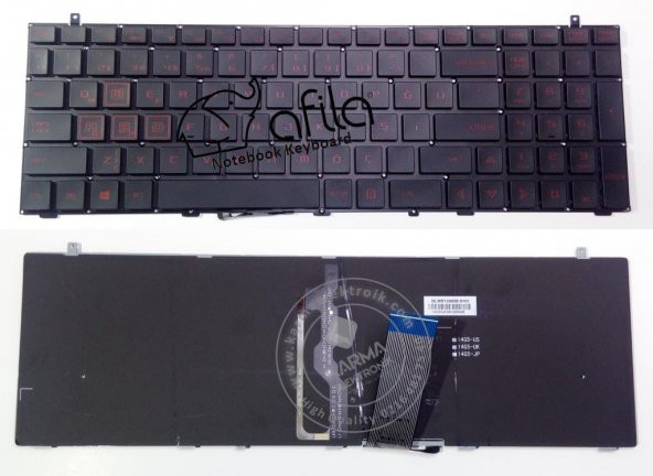 Monster Abra A5 V8.1 Notebook Klavyesi (Siyah TR) Kırmızı Tuşlu - 4