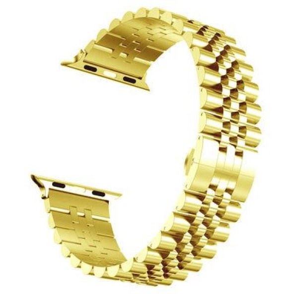 Apple Watch 38mm KRD-36  Metal Klipsli Tasarım Kordon - 10