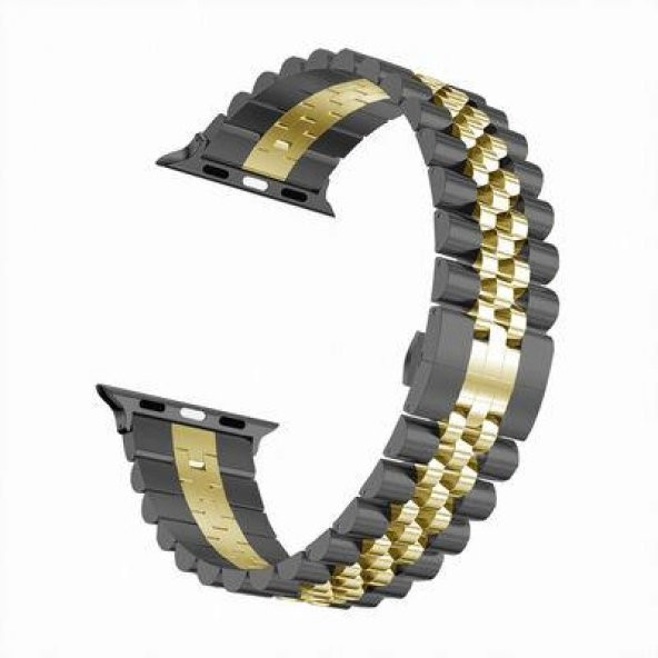 Apple Watch 38mm KRD-36  Metal Klipsli Tasarım Kordon - 11