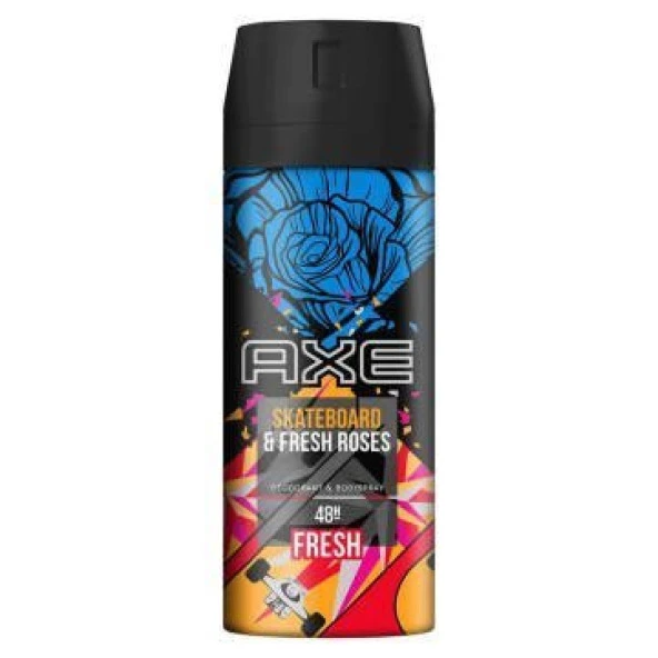 Axe Deodorant Sprey 150ml Skateboard & Fresh Roses