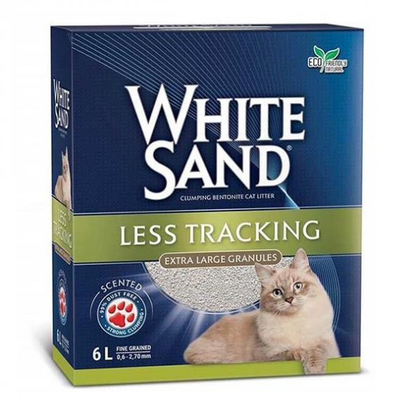 White Sand Less Tracking Topaklanan Kedi Kumu 6 Lt
