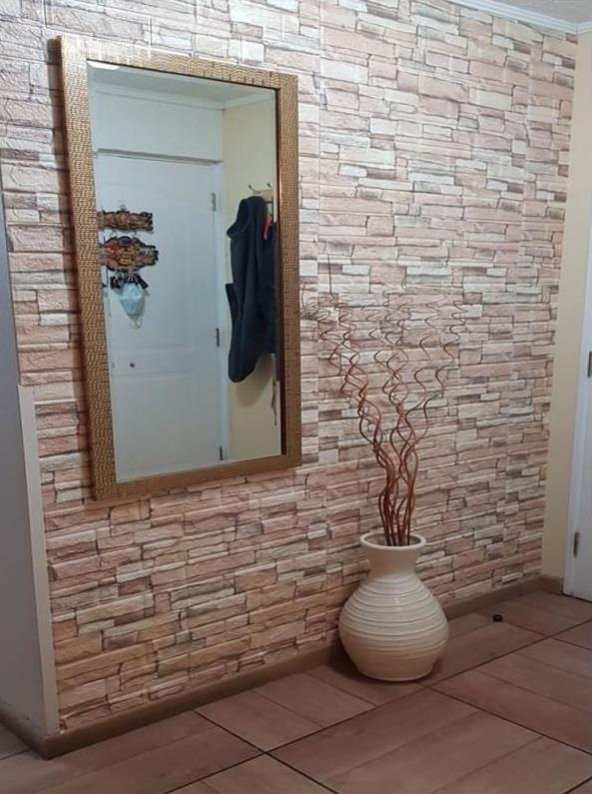 Renkli Duvarlar Kahve Köpüğü 3D Kendinden Yapışkanlı Duvar Kağıdı Paneli NW46 - 7