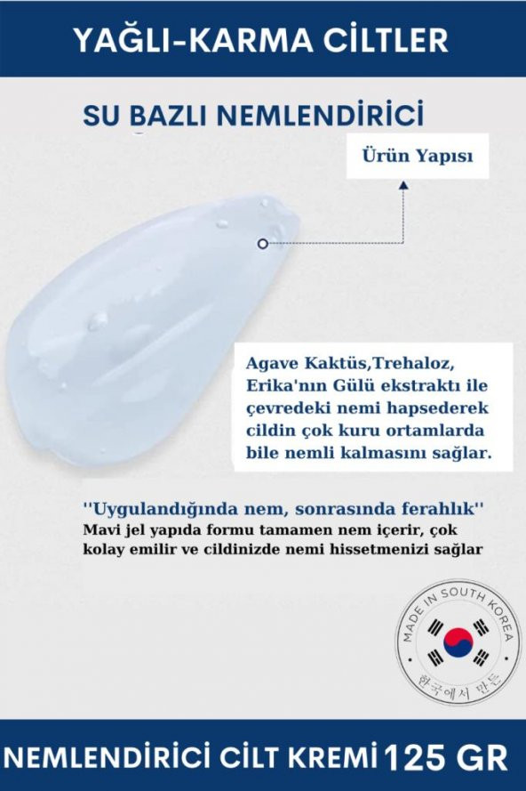 Dermal Dr+MEDM Facial Aqua Yağlı ve Karma Ciltler için Nemlendirici Krem 125 GR - 3