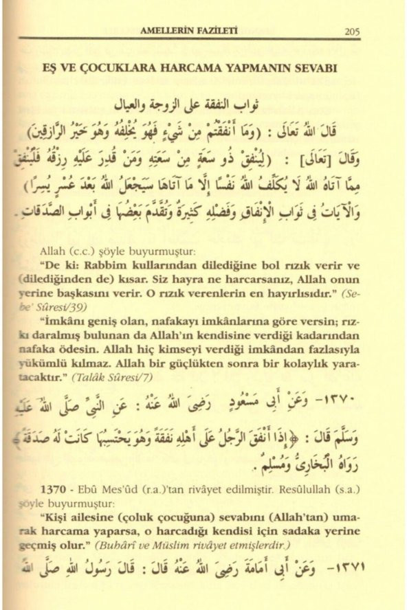 Hadislerle Amellerin Fazileti, Hafız Ebu Muhammed Şerefüddin, Ciltli, Pamuk - 3