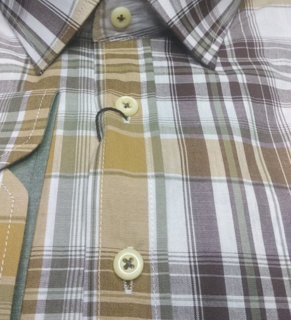 Erkek Büyük Beden Battal Boy Uzun Kol Klasik Kesim Ekose Gömlek - 2