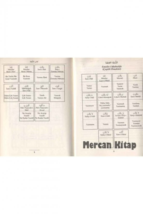 Arapça Metin Ve Türkçe Çeviri Sarf Mecmuası & Emsile, Bina, Maksud, Izzi - 2