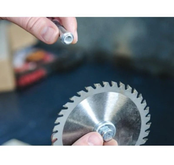 Emka Daire Testere Bıçağı Ahşap Kesme Testeresi 115 mm 40 Diş + Matkap Aparatı - 7