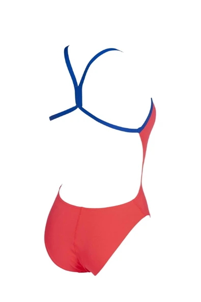 Arena W Solid Light Tech High Kadın Kırmızı Yüzücü Mayosu - Resim 3