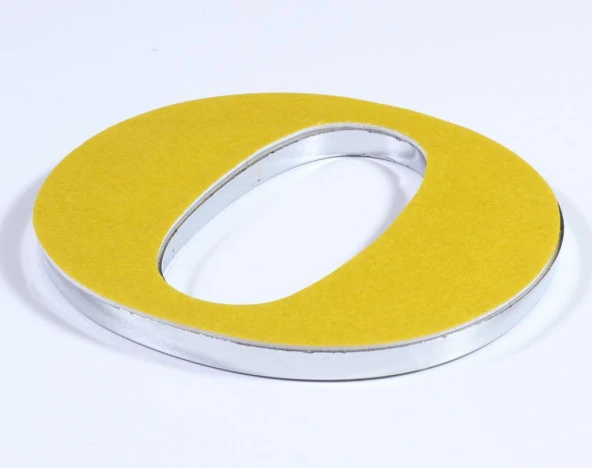 Nobel Krom Parlak Büyük Yapışkanlı Kapı Numarası Numaraları Villa Boy 85 mm - 7