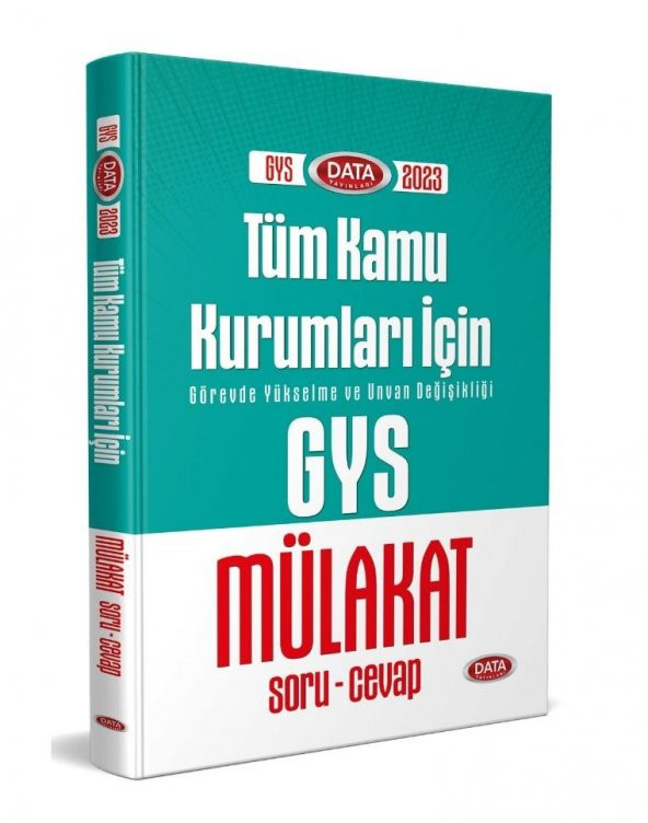 2023 Data Tüm Kamu Kurumları GYS Mülakat Soru Cevap Data Yayınları