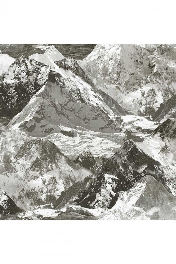 ADAWALL 1622 SERİ | MOUNTAINS MOTİF INSPIRED MODERN BOLD DUVAR KAĞIDI (1622-3 : GRİ)