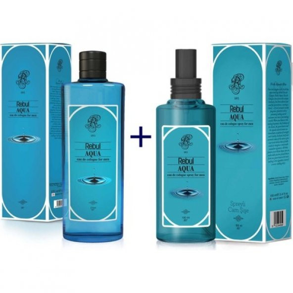 Rebul Aqua Kolonya 270 ml + Rebul Aqua Kolonya 100 ml