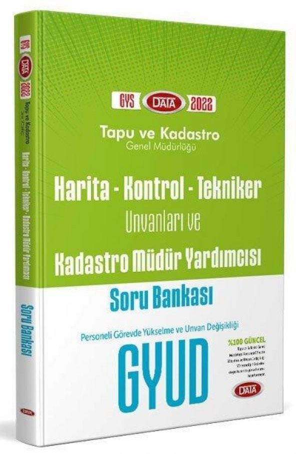 2022 Harita Kontrol Tekniker Unv ve Kadastro Müdür Yard Görevde Yük ve Unvan Değişikliği Soru Data