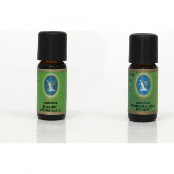 Nu-Ka Defne Essencia Nuka Organik Biberiye ve Okaliptus Yağı 10 ml (2li Paket)