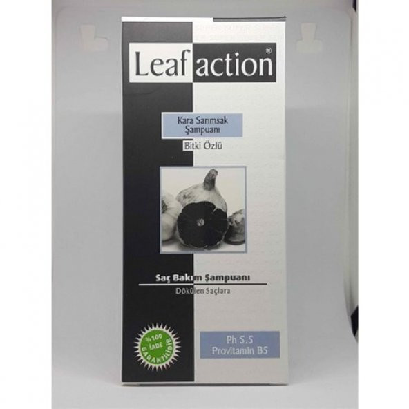 Leafaction Kara Sarımsak Şampuanı 400 ml