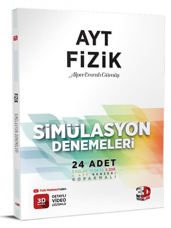 3D Yayınları Ayt Fizik Simülasyon Denemeleri 2023