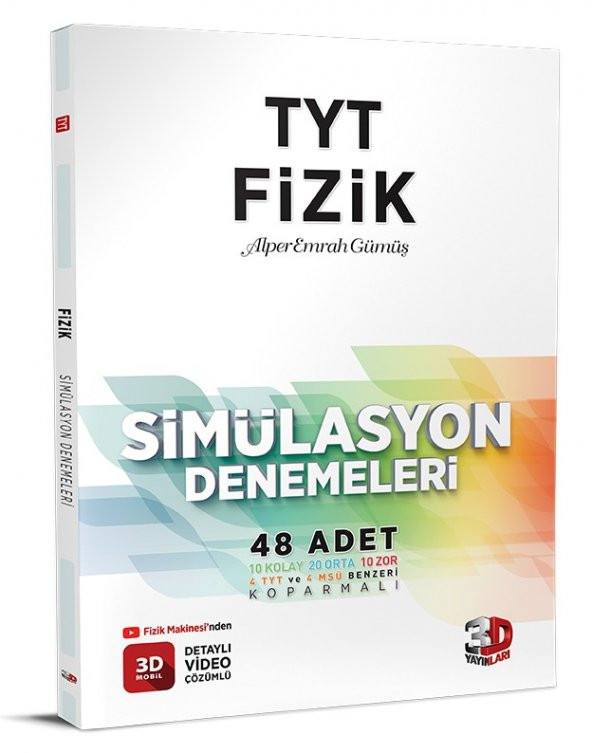 3D Yayınları Tyt Fizik Simülasyon Denemeleri 2023