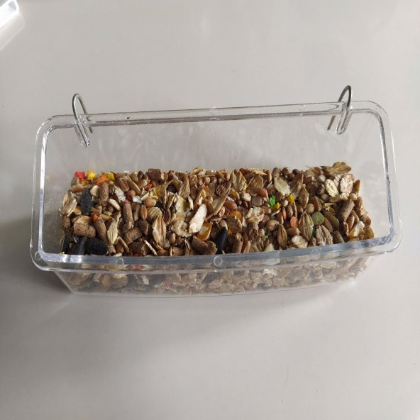 Askılı Şeffaf Tavşan, Hamster, Ginepig, Sincap Yemliği 15cm 1Adet - 5