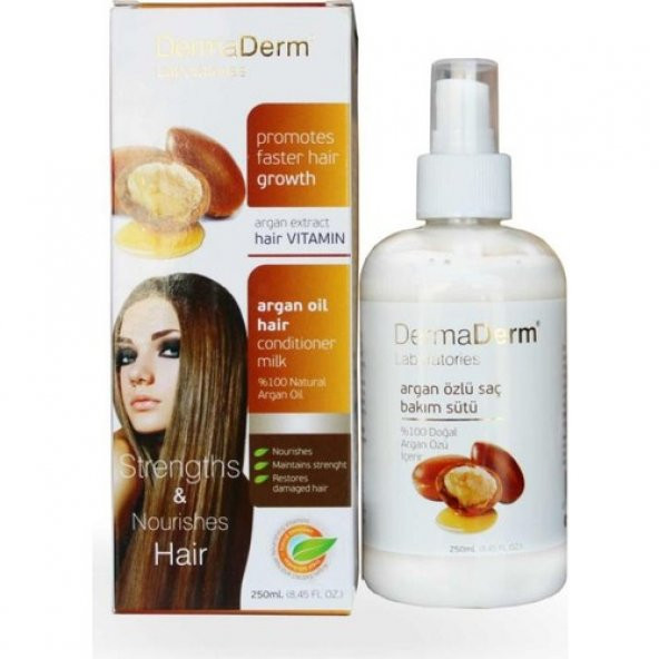 Dermaderm Argan Yağı Özlü Saç Bakım Sütü 250Ml