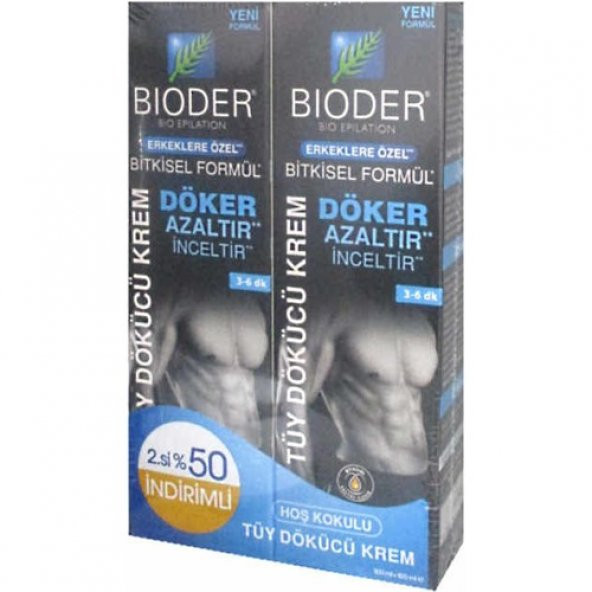 Bioder Erkeklere Özel Tüy Dökücü Krem 2X100ML