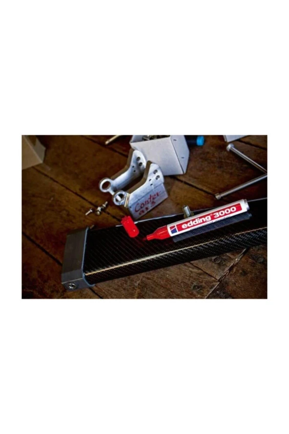 Edding Endüstriyel Markör Permanent Yuvarlak Uçlu 1.5-3 MM Kırmızı (10 Lu Paket) - Resim 7