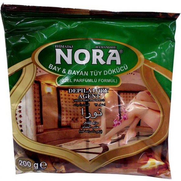 Nora Tüy Dökücü Toz Hamam Otu Bay Bayan TKRB.170-200 gr x 4 Paket