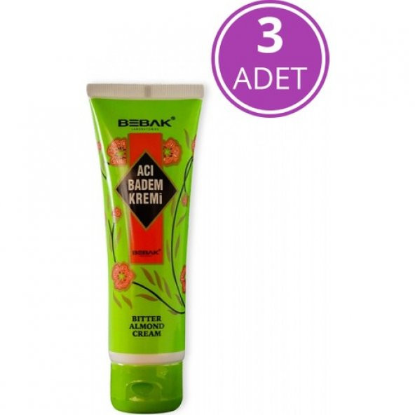 Bebak Acı Badem Kremi Tüp 3X70 ml