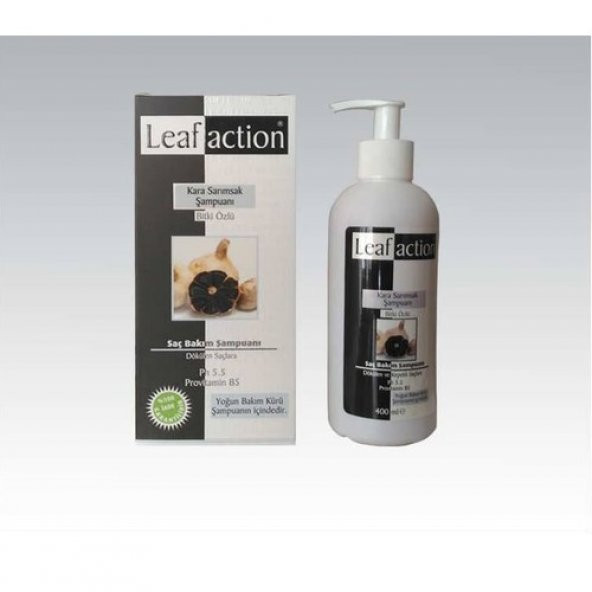 Leafaction Kara Sarımsak Şampuanı 400 ml 2 Kutu