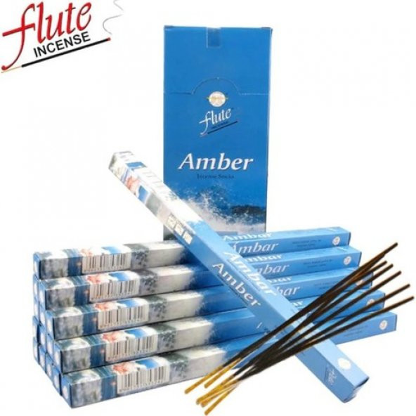 Flute Amber Tütsü 1 Kutu 6 x 20 Adet (Amber Incence Sticks)