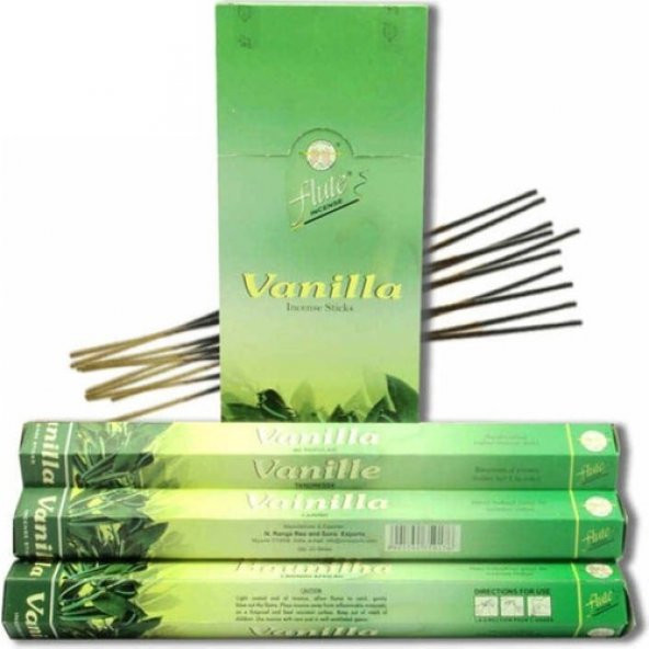 Flute Tütsü Vanilya (Vanilla) 6X20 120 Sticks Incense