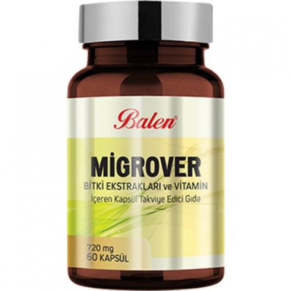 Migrover Bitki Ekstrakları Ve Vitamin İçeren Kapsül 720Mg 60 Kapsül Balen
